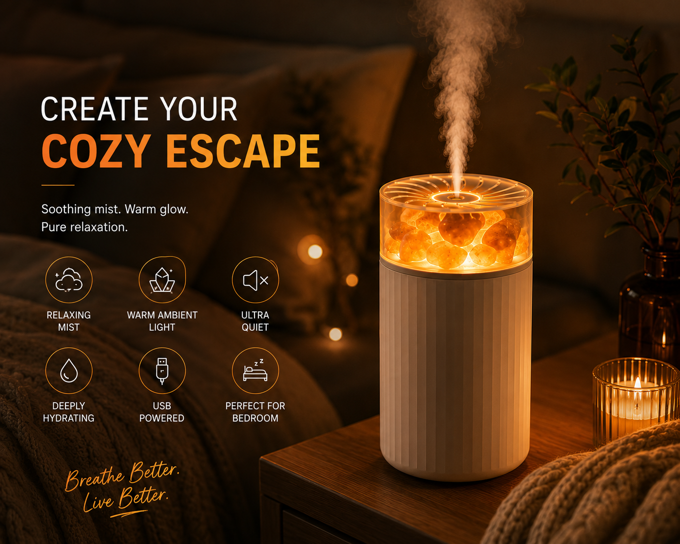 Veloro™ Crystal Aroma Diffuser