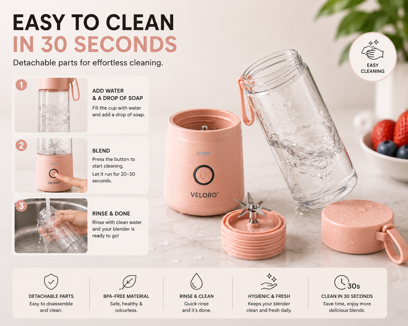 Veloro™ Portable Blender