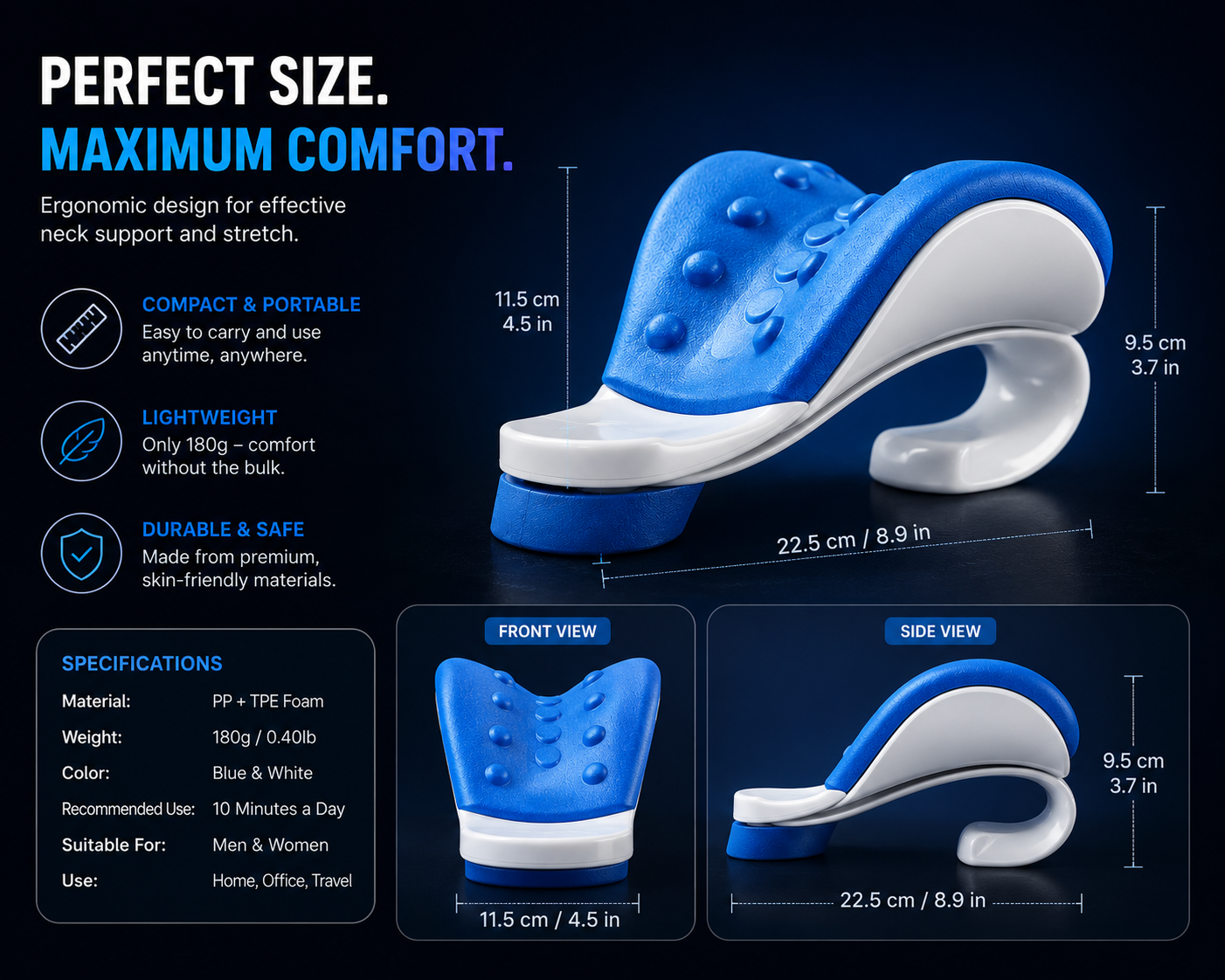 Veloro™ CloudRest Neck Pillow