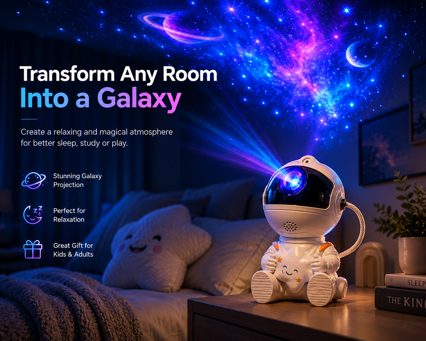 Astronaut Galaxy Projector