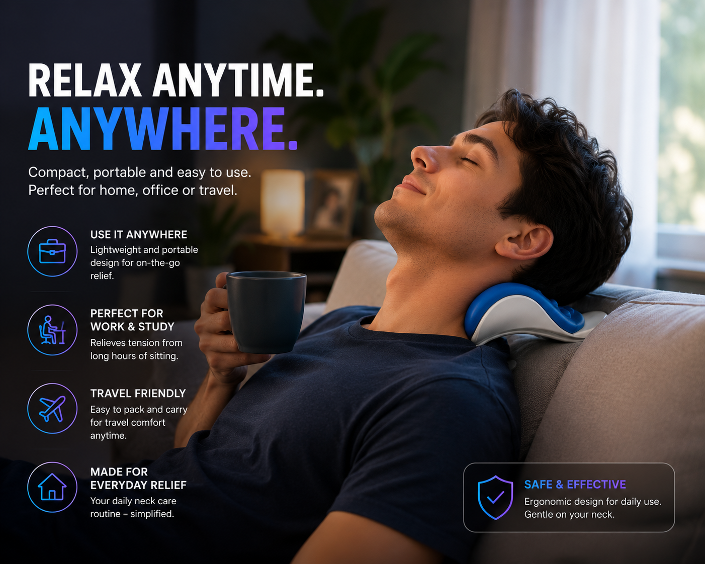 Veloro™ CloudRest Neck Pillow