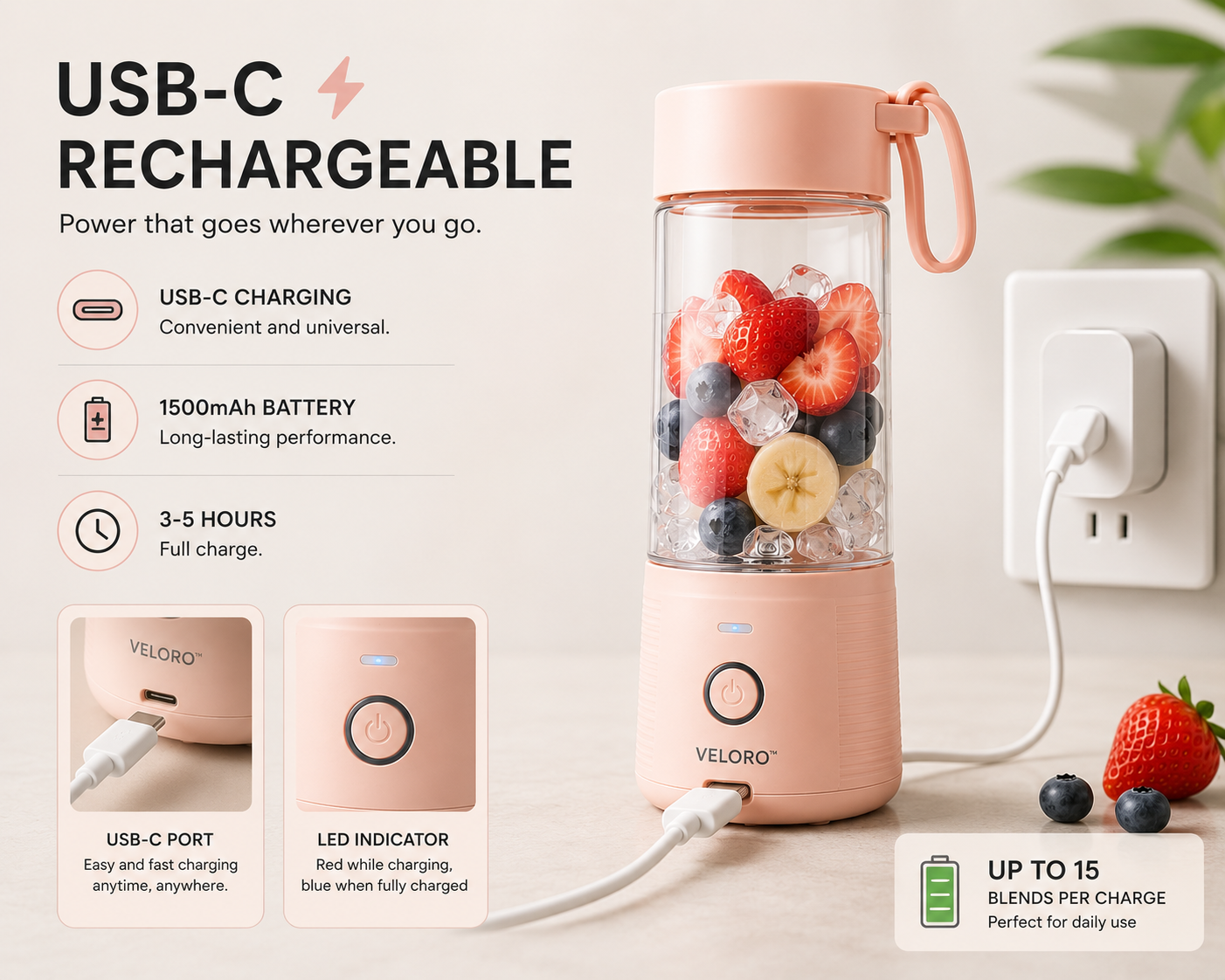 Veloro™ Portable Blender