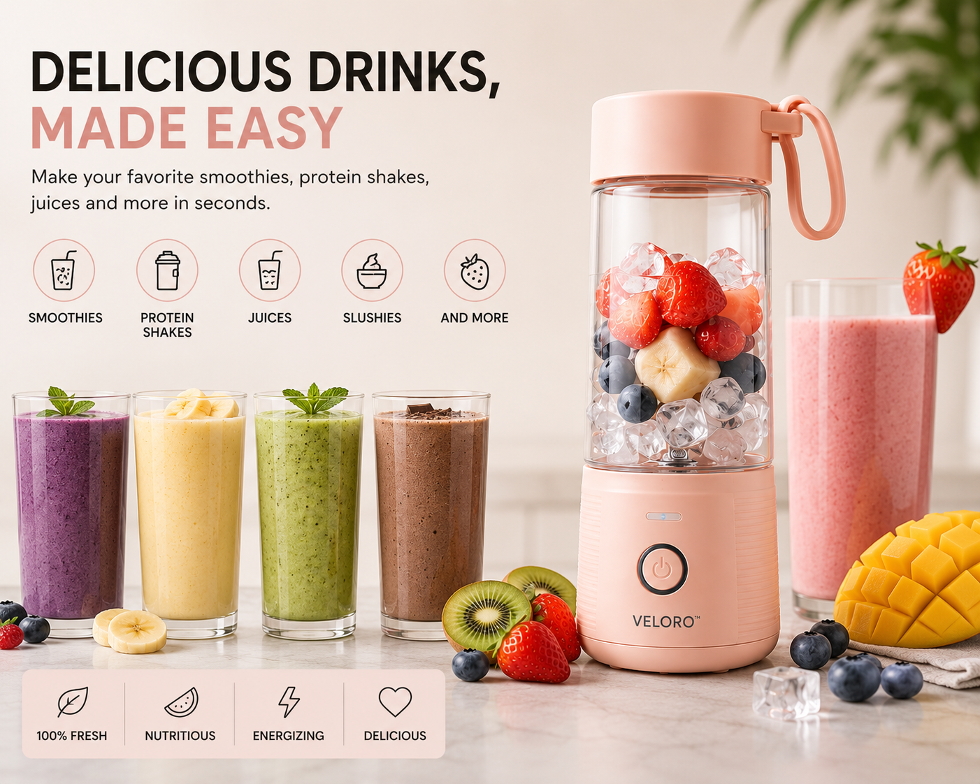 Veloro™ Portable Blender